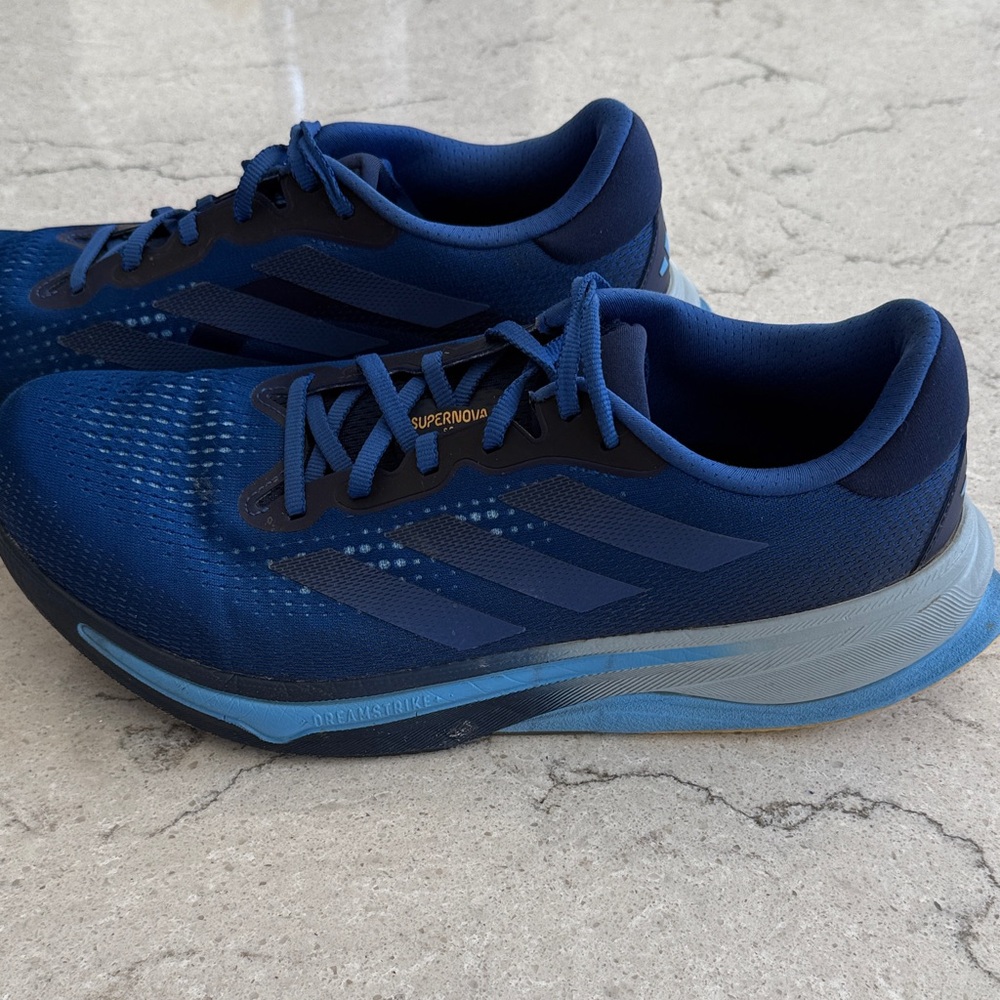 Adidas Supernova Blue and Light Blue Running Shoes